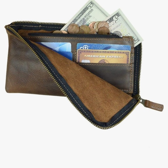 Hide & Drink Leather Long Zippered Wallet - Picture 10 of 11